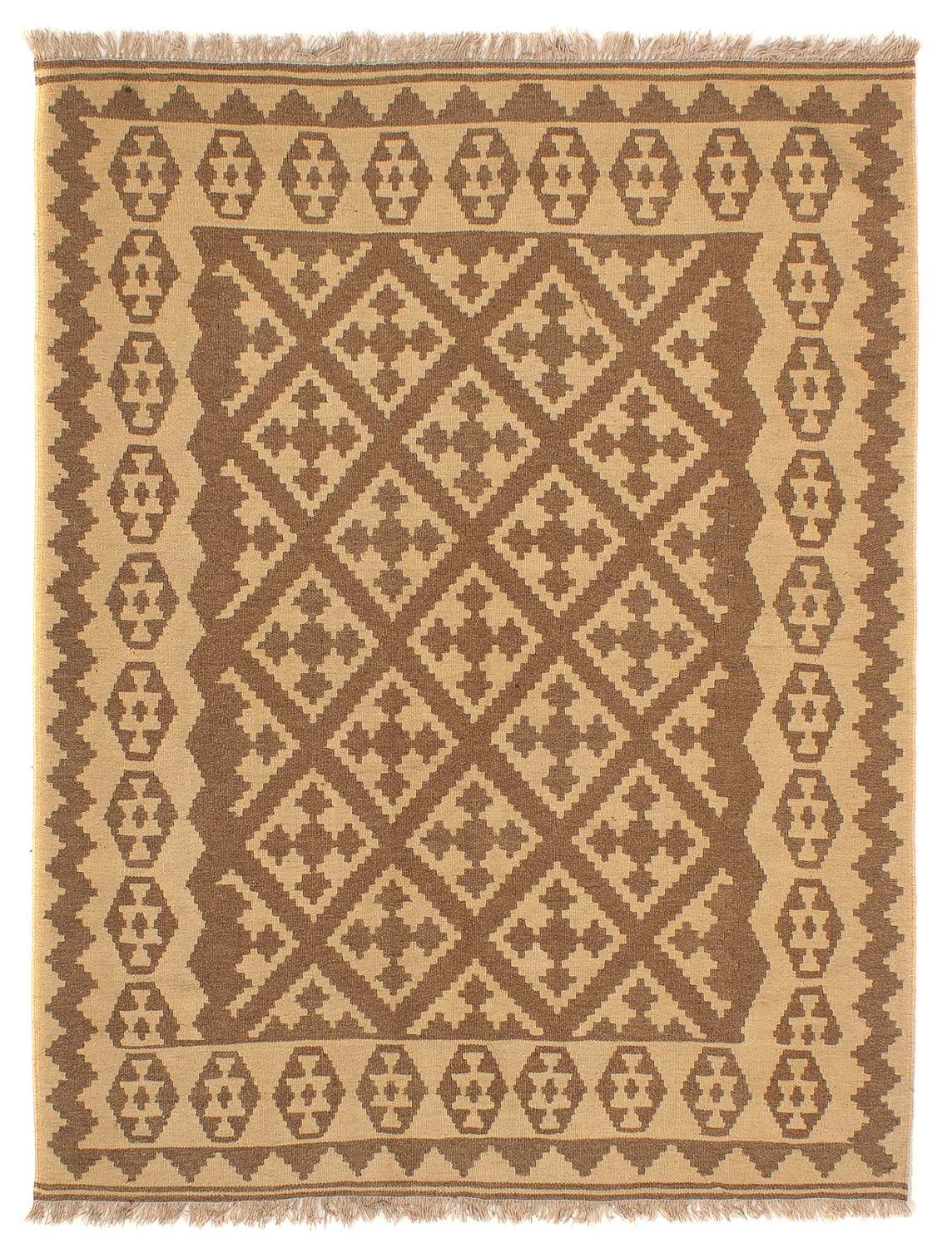 Kelim Carpet - orientalisk matta - 212 x 163 cm - ljusbrun