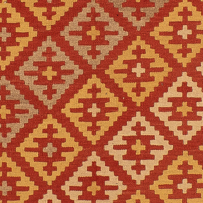 Kelim Carpet - orientalisk matta - 205 x 150 cm - mörkröd