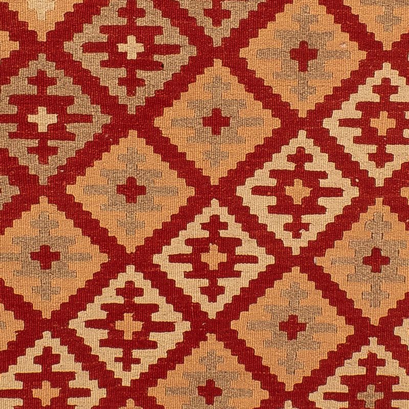 Kelim Carpet - orientalisk matta - 212 x 145 cm - mörkröd