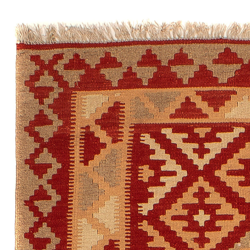 Kelim Carpet - orientalisk matta - 212 x 145 cm - mörkröd