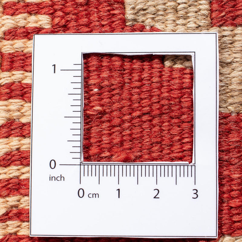 Kelim Carpet - orientalisk matta - 212 x 145 cm - mörkröd