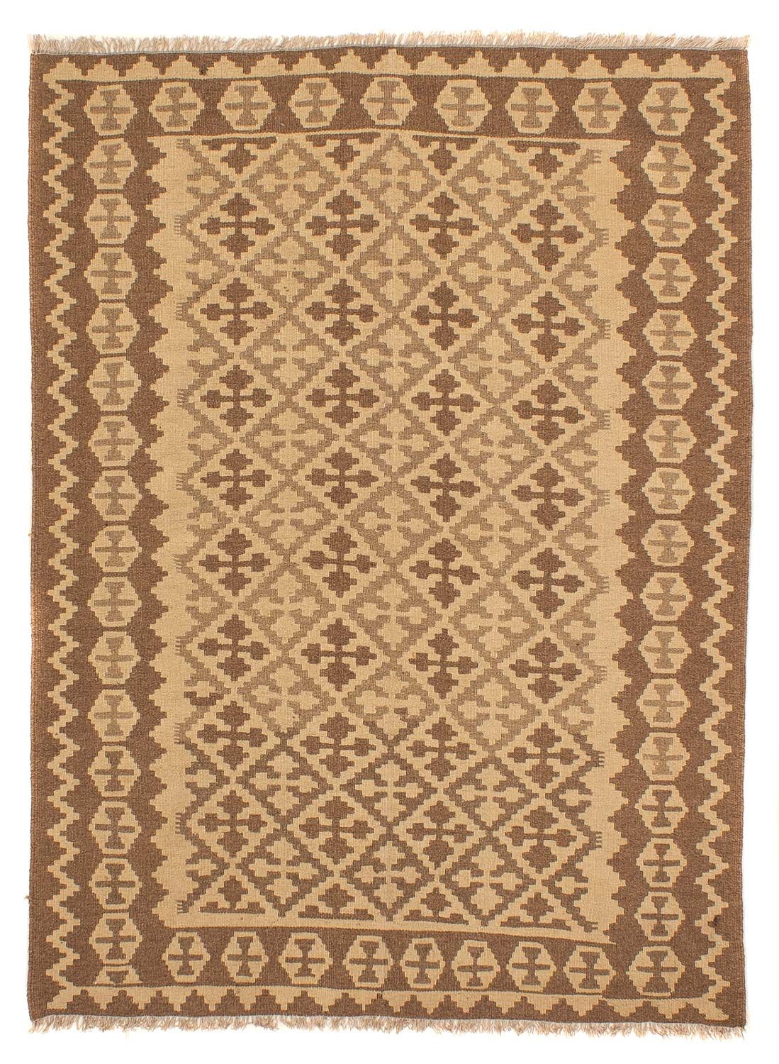 Kelim Carpet - orientalisk matta - 211 x 153 cm - ljusbrun