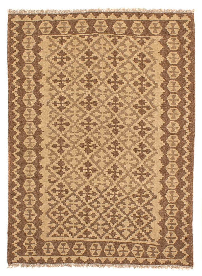 Kelim Carpet - orientalisk matta - 211 x 153 cm - ljusbrun