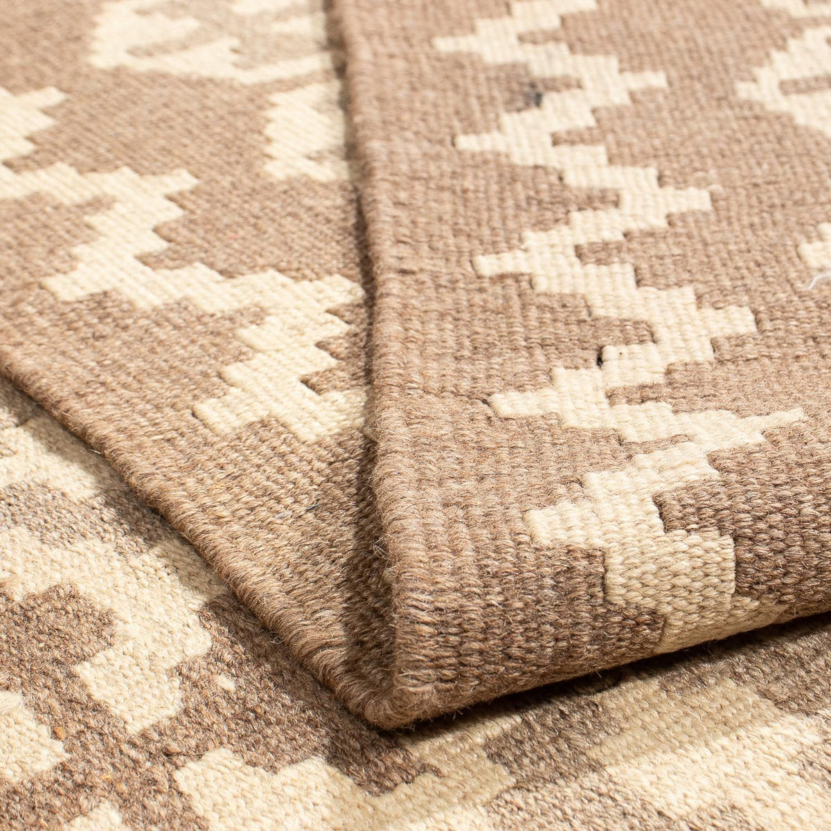 Kelim Carpet - orientalisk matta - 211 x 153 cm - ljusbrun