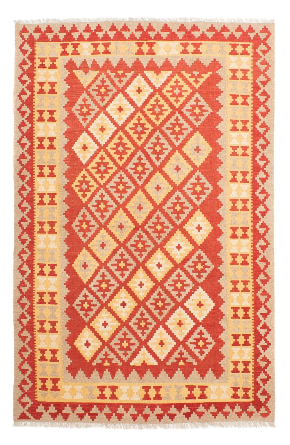 Kelim Carpet - orientalisk matta - 250 x 168 cm - flerfärgad