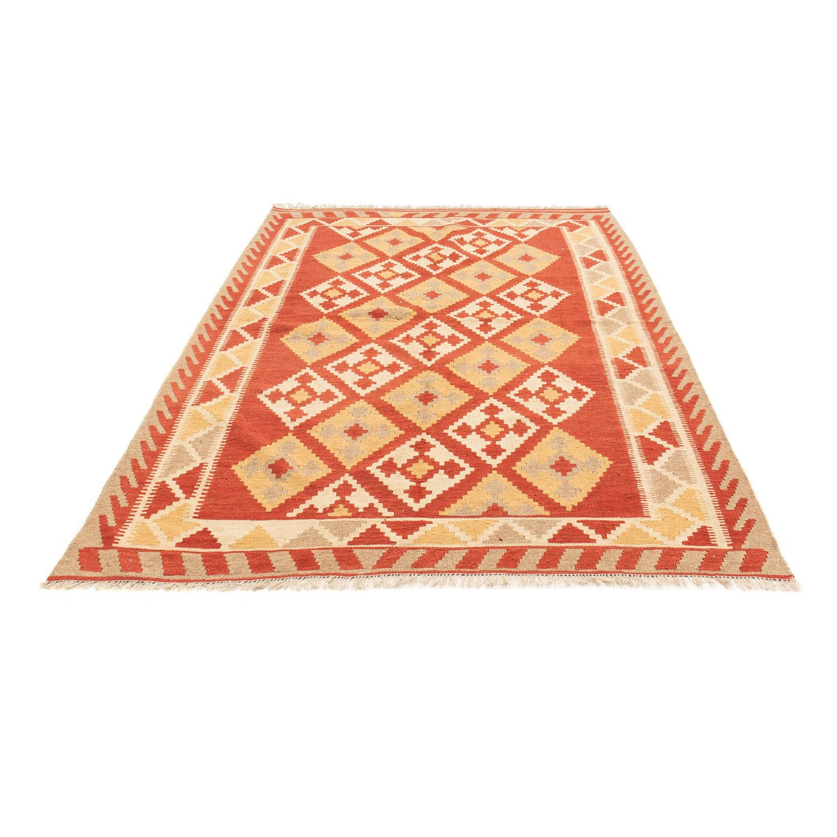 Kelim Carpet - orientalisk matta - 235 x 158 cm - flerfärgad