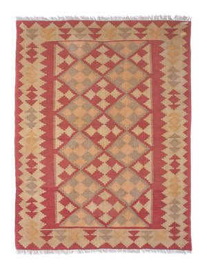 Kelim Carpet - orientalisk matta - 176 x 128 cm - flerfärgad