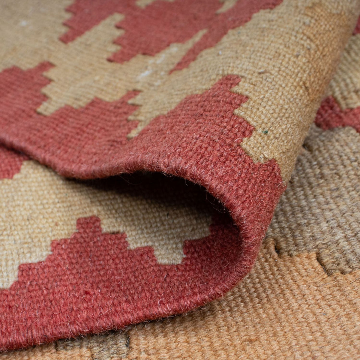 Kelim Carpet - orientalisk matta - 176 x 128 cm - flerfärgad