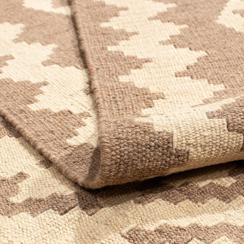 Kelim Carpet - orientalisk matta - 203 x 165 cm - ljusbrun