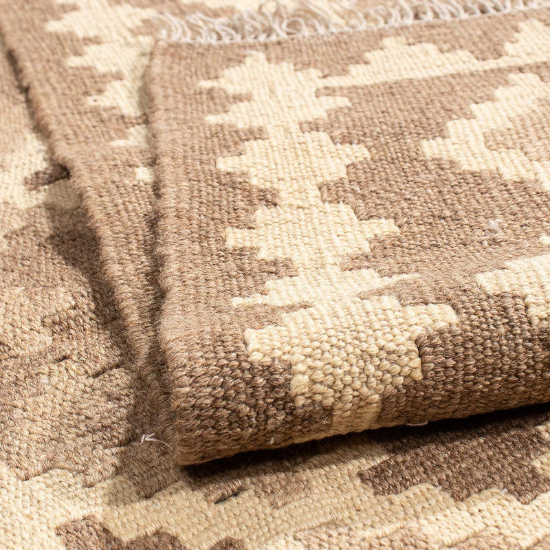 Kelim Carpet - orientalisk matta - 190 x 145 cm - ljusbrun