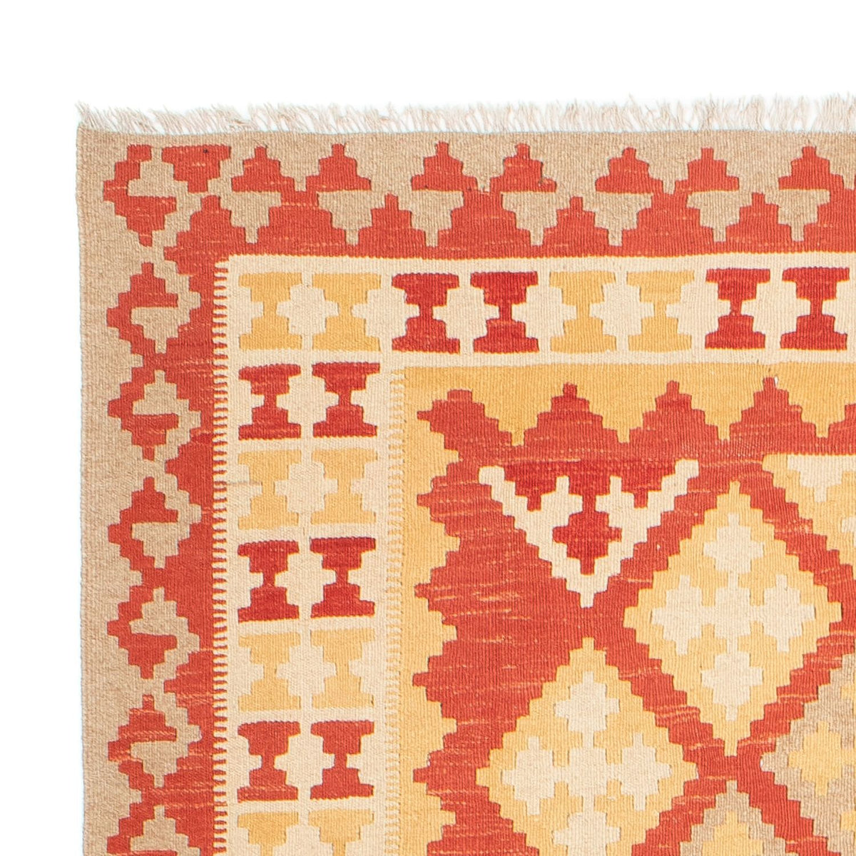 Kelim Carpet - orientalisk matta - 255 x 168 cm - flerfärgad