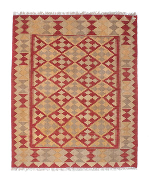 Kelim Carpet - orientalisk matta - 176 x 135 cm - flerfärgad