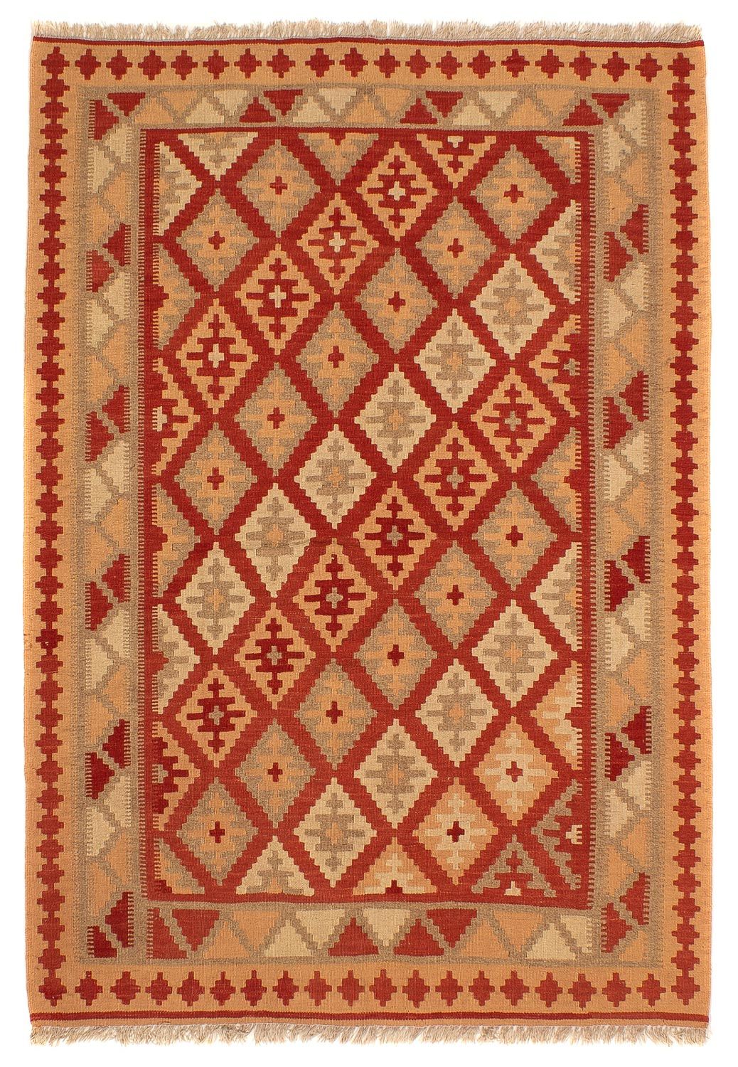 Kelim Carpet - orientalisk matta - 200 x 148 cm - röd
