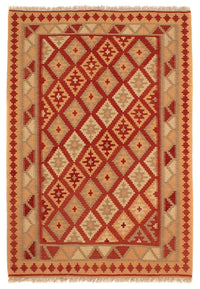 Kelim Carpet - orientalisk matta - 200 x 148 cm - röd