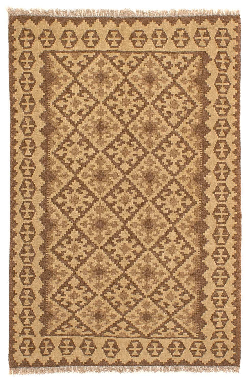 Kelim Carpet - orientalisk matta - 205 x 153 cm - ljusbrun