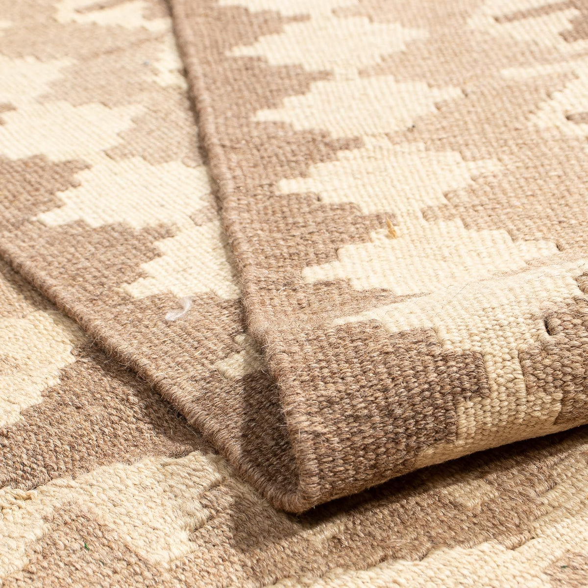 Kelim Carpet - orientalisk matta - 217 x 150 cm - ljusbrun