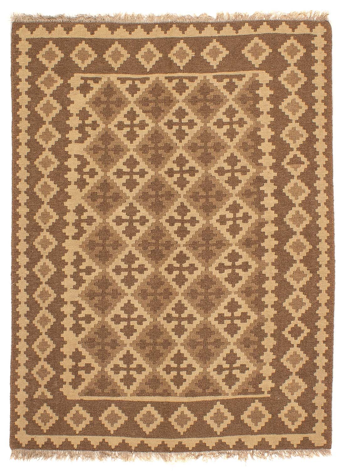 Kelim Carpet - orientalisk matta - 188 x 148 cm - ljusbrun