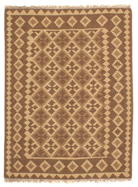 Kelim Carpet - orientalisk matta - 188 x 148 cm - ljusbrun