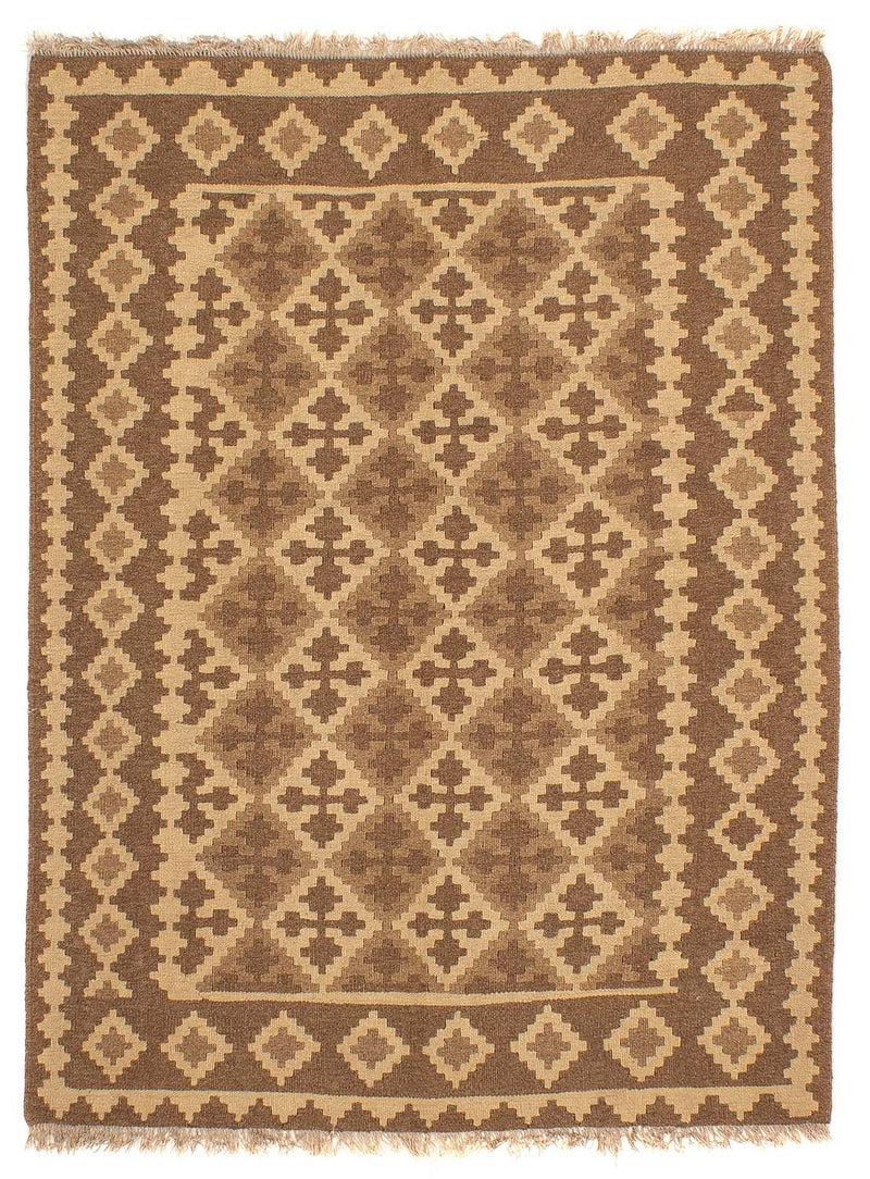 Kelim Carpet - orientalisk matta - 188 x 148 cm - ljusbrun