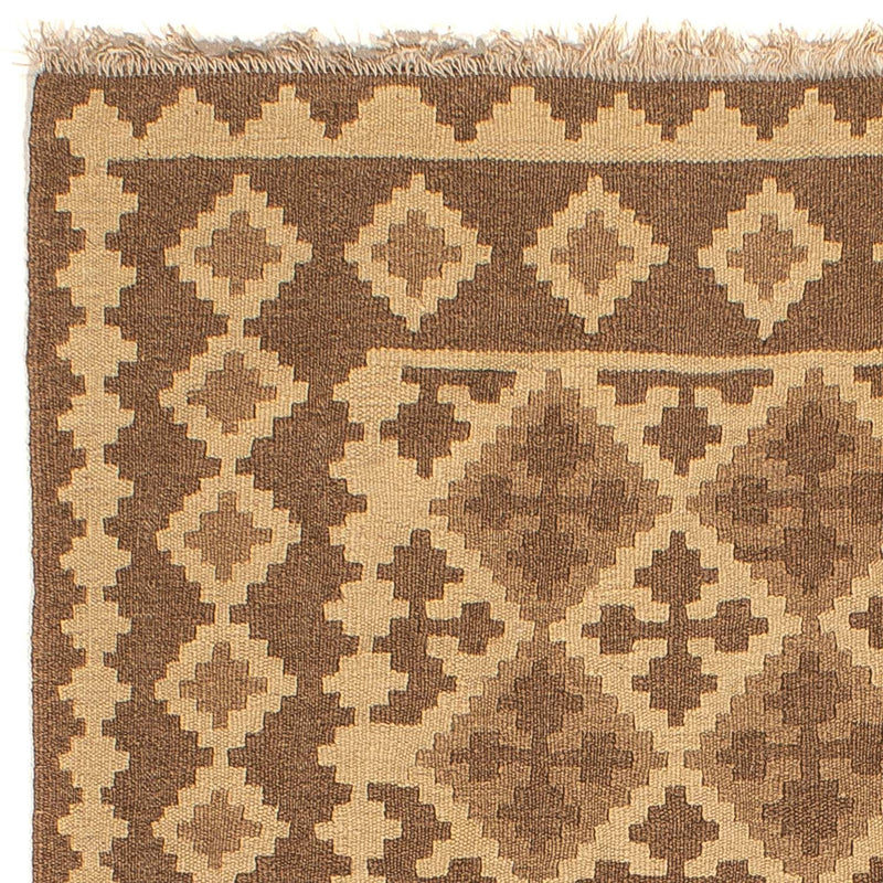 Kelim Carpet - orientalisk matta - 188 x 148 cm - ljusbrun