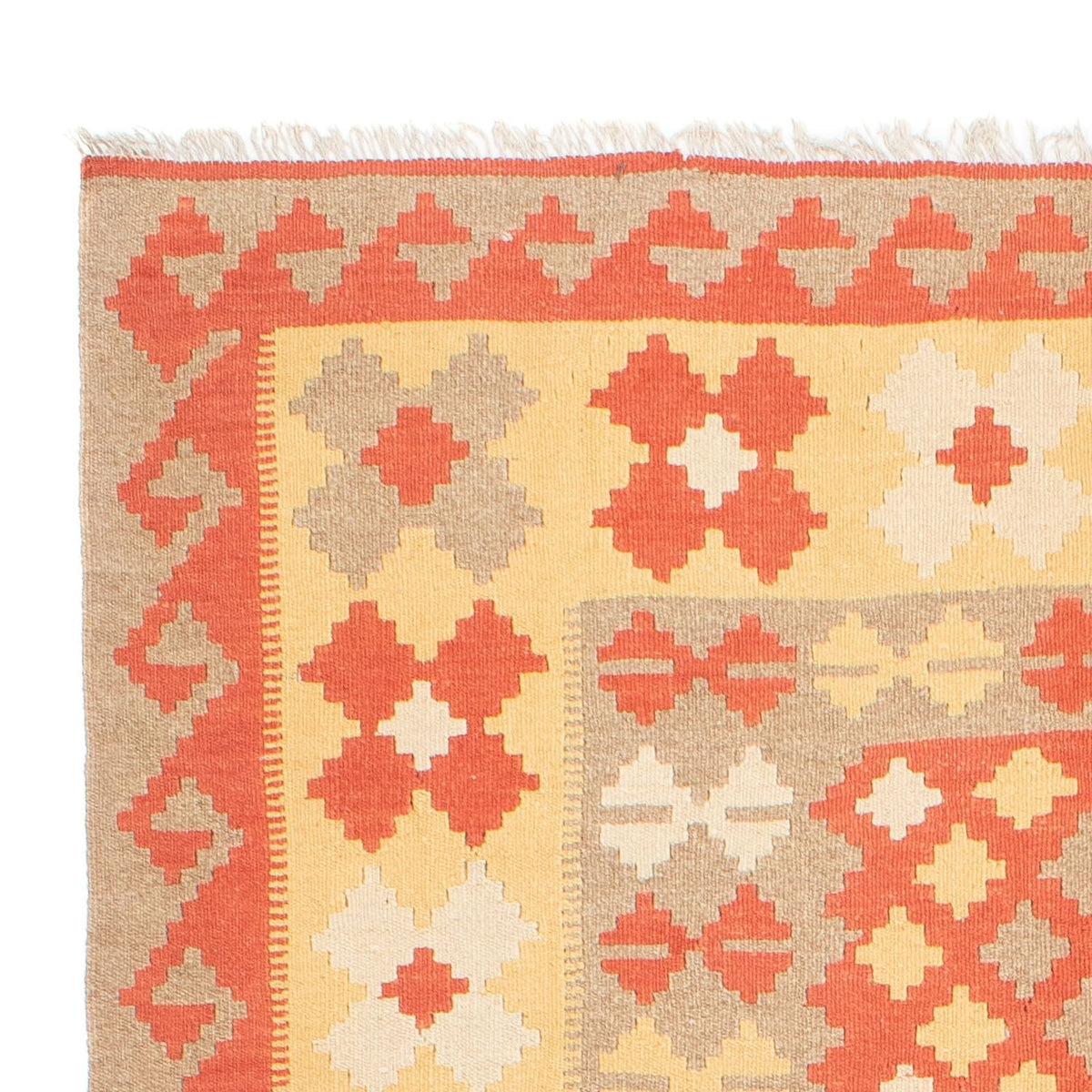 Kelim Carpet - orientalisk matta - 245 x 168 cm - flerfärgad