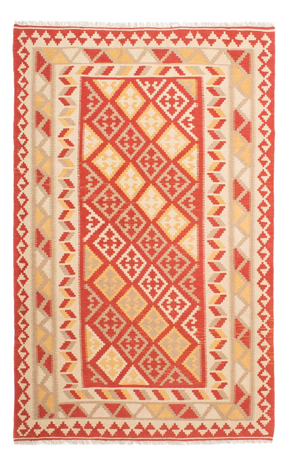 Kelim Carpet - orientalisk matta - 311 x 203 cm - flerfärgad