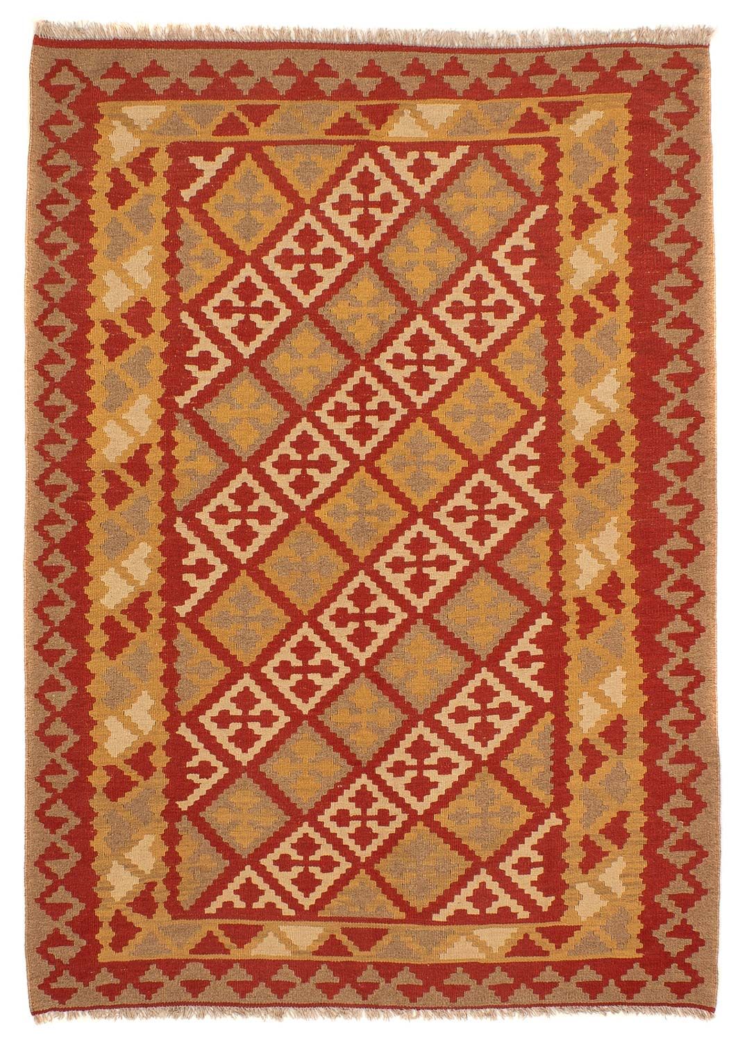 Kelim Carpet - orientalisk matta - 215 x 152 cm - röd