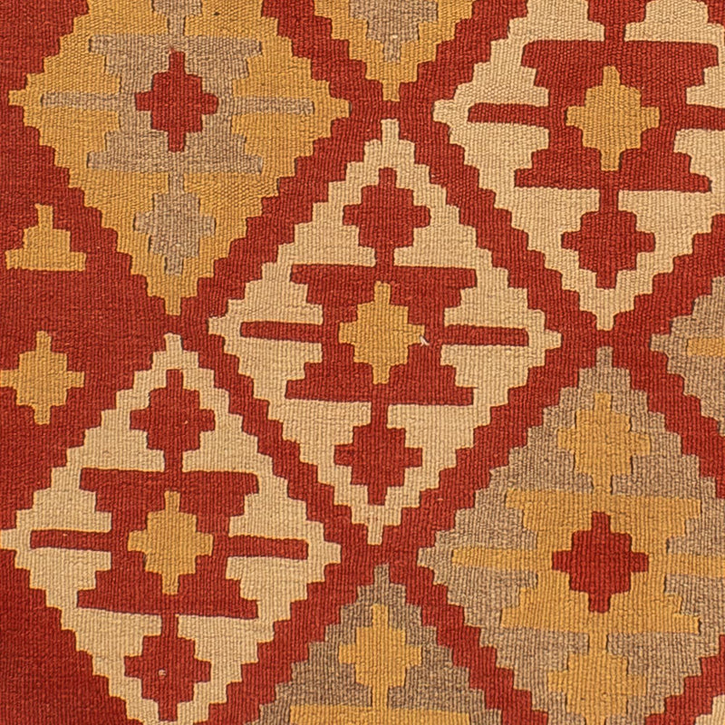 Kelim Carpet - orientalisk matta - 198 x 150 cm - röd