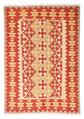 Kelim Carpet - orientalisk matta - 190 x 148 cm - orange