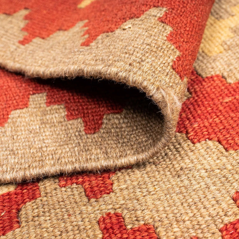 Kelim Carpet - orientalisk matta - 190 x 148 cm - orange