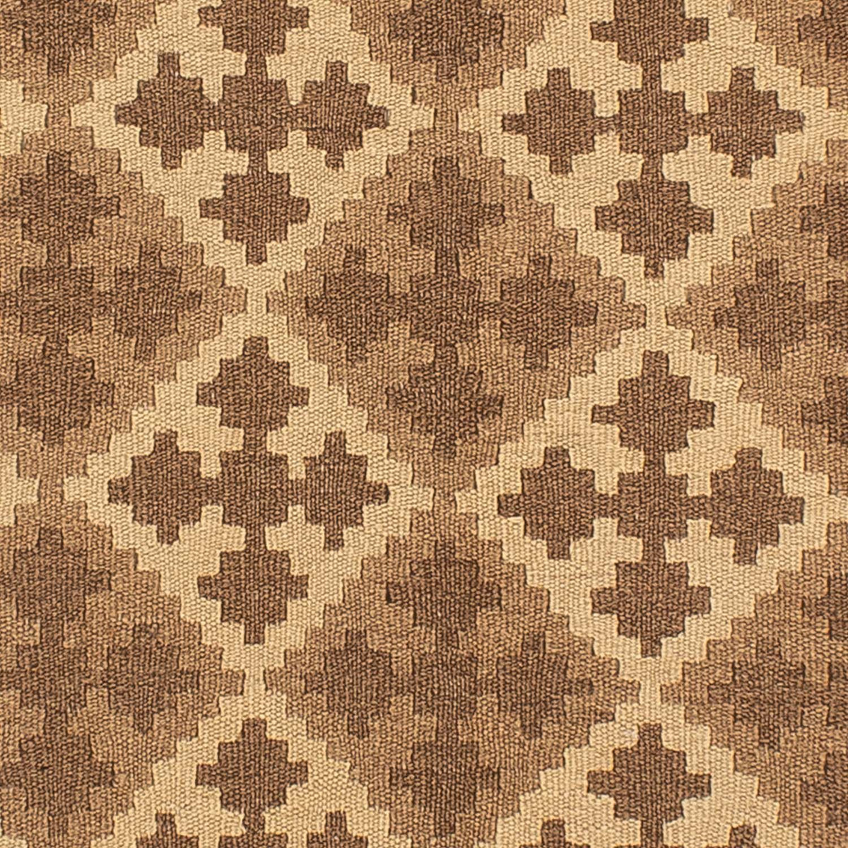 Kelim Carpet - orientalisk matta - 192 x 145 cm - ljusbrun