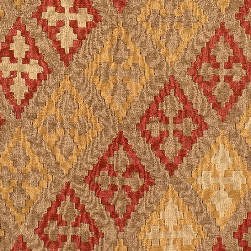 Kelim Carpet - orientalisk matta - 198 x 146 cm - ljusbrun