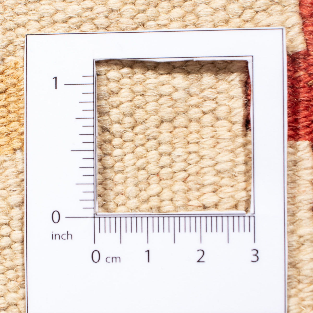 Kelim Carpet - orientalisk matta - 198 x 146 cm - ljusbrun