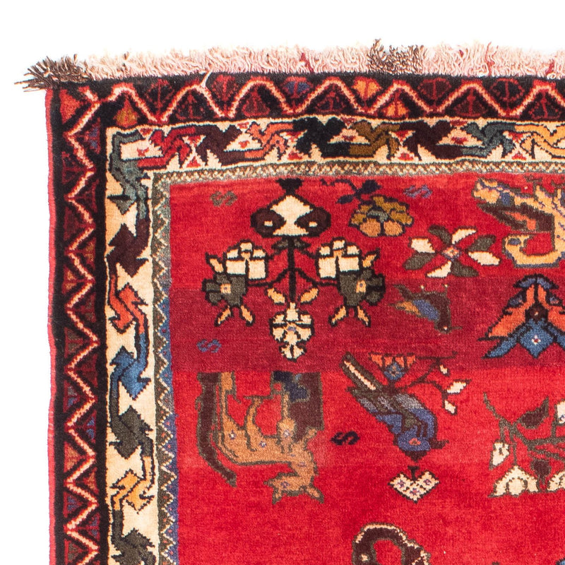 Persisk matta - Nomadic - 158 x 123 cm - mörkröd