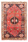 Shiraz Mattan 110x160cm - Persisk matta - Rektangulär / Röd / 110 x 160 cm Rektangulär
