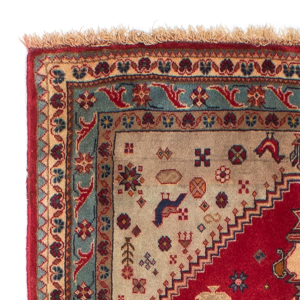 Persisk matta - Nomadic - 158 x 105 cm - mörkröd