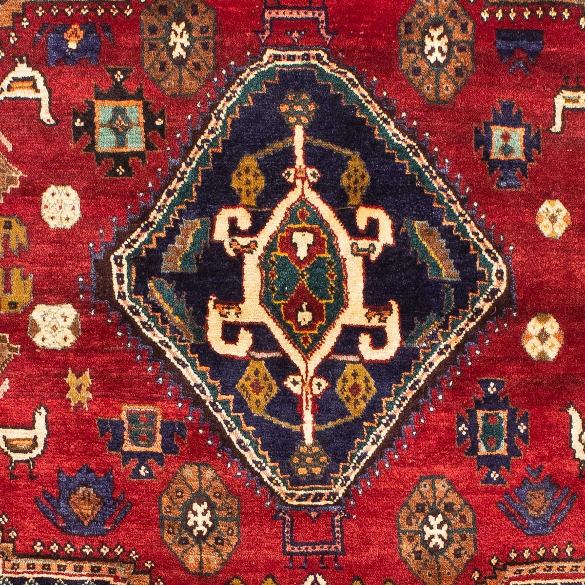 Persisk matta - Nomadic - 190 x 120 cm - mörkröd