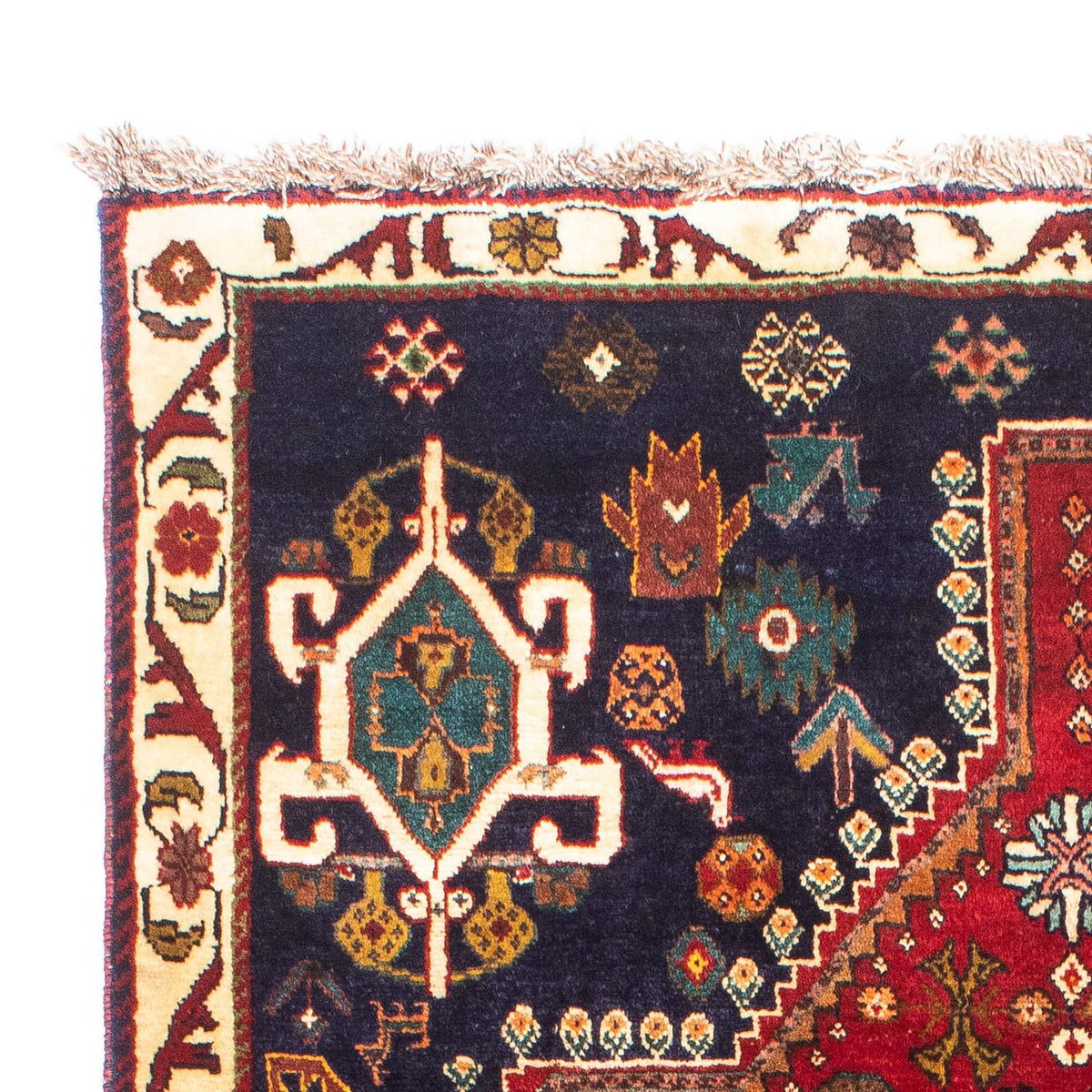 Persisk matta - Nomadic - 190 x 120 cm - mörkröd