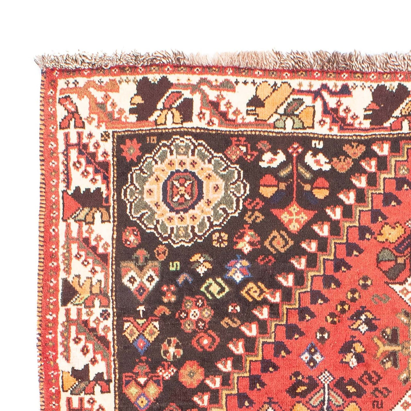Persisk matta - Nomadic - 166 x 110 cm - mörkröd