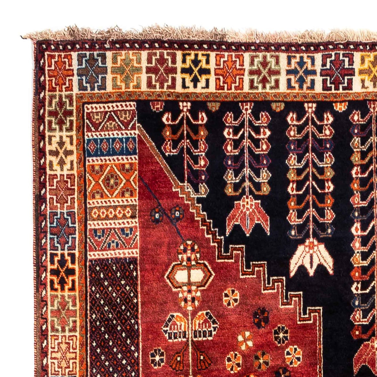 Persisk matta - Nomadic - 270 x 175 cm - mörkröd