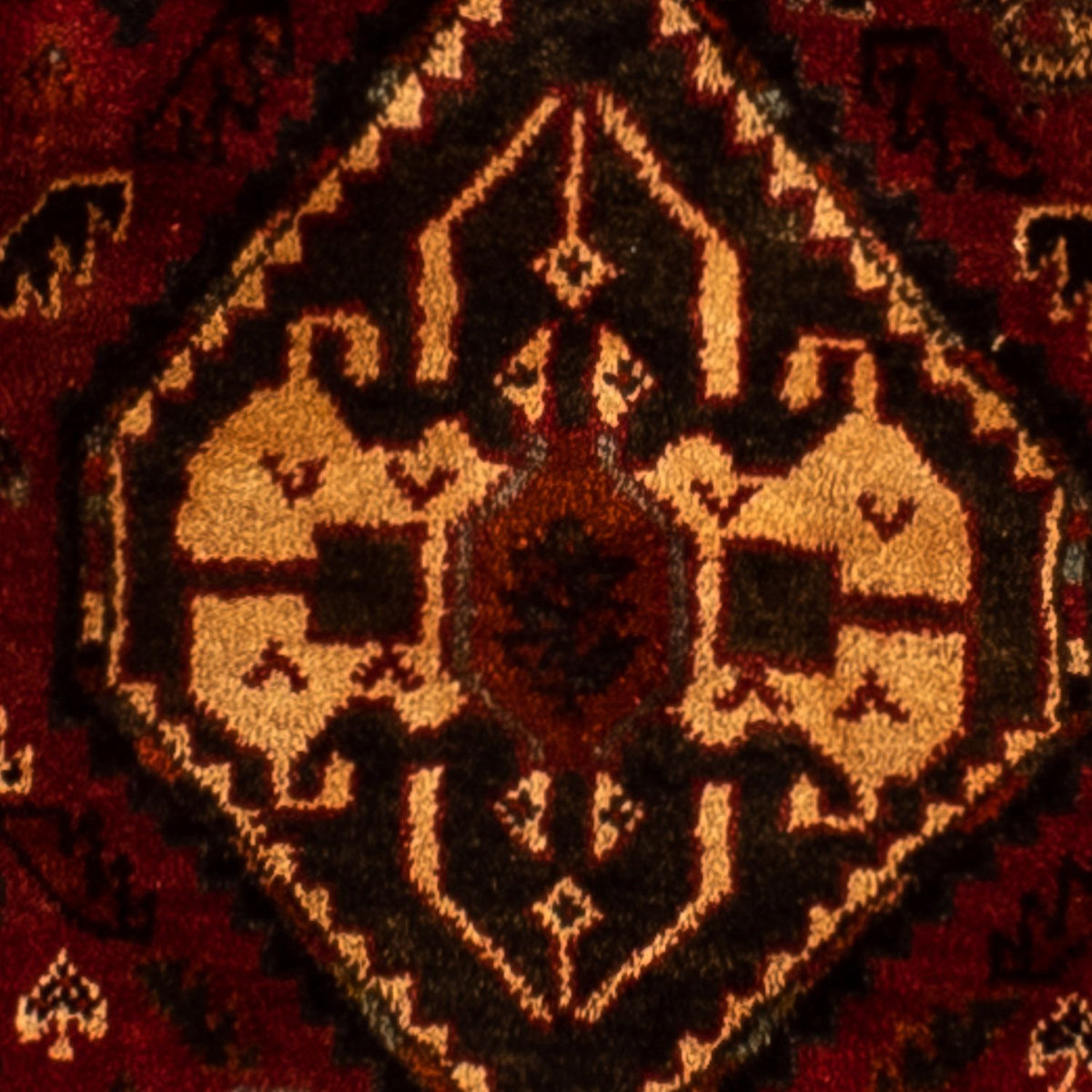 Persisk matta - Nomadic - 250 x 185 cm - mörkröd