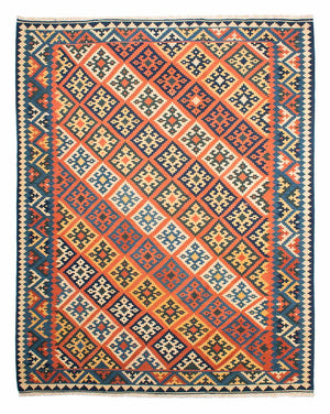 Kelim Carpet - orientalisk matta - 265 x 218 cm - flerfärgad