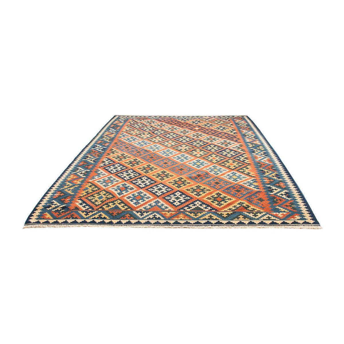 Kelim Carpet - orientalisk matta - 265 x 218 cm - flerfärgad