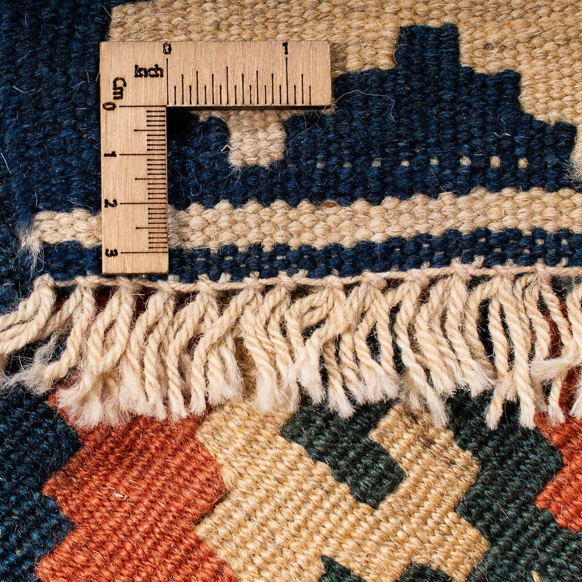 Kelim Carpet - orientalisk matta - 265 x 218 cm - flerfärgad