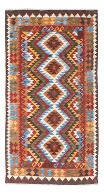 Kelim Carpet - orientalisk matta - 201 x 102 cm - flerfärgad