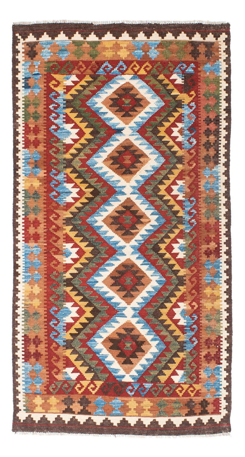 Kelim Carpet - orientalisk matta - 201 x 102 cm - flerfärgad