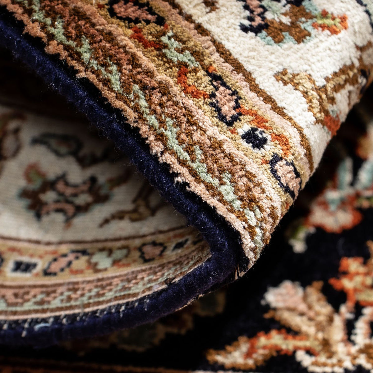 Persisk matta - Classic - 94 x 66 cm - mörkblå