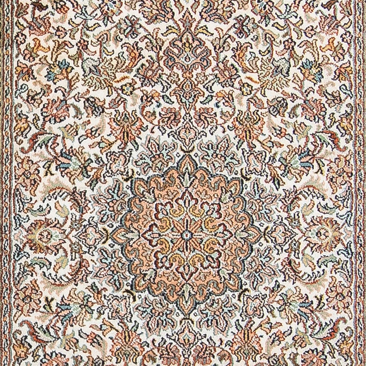 Runner Sidenmatta - Kashmir Silk - 316 x 81 cm - beige