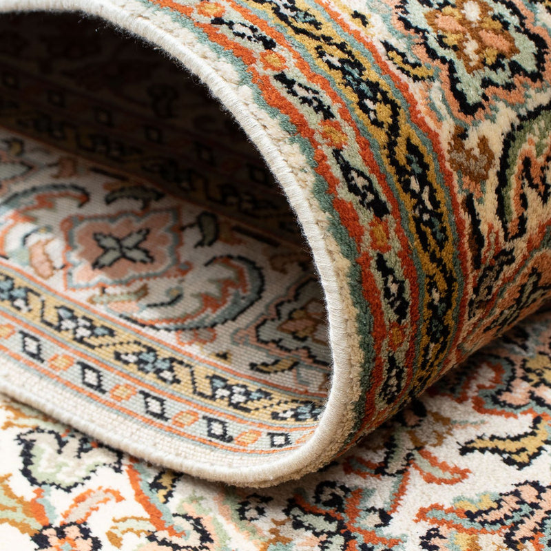 Runner Sidenmatta - Kashmir Silk - 316 x 81 cm - beige