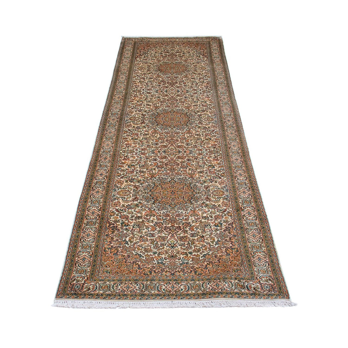 Runner Sidenmatta - Kashmir Silk - 316 x 81 cm - beige
